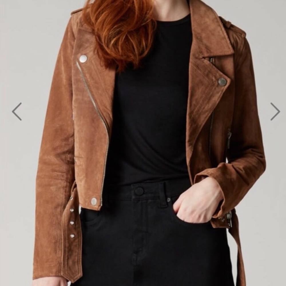 BLANK NYC SUEDE MOTO JACKET